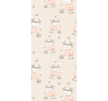 papel de parede quarto de bebé motivo de coelho mítico - TenStickers