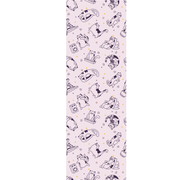 papel de parede quarto de bebé arte de linha lúdica - TenStickers