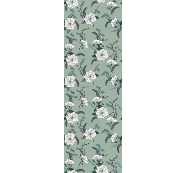 papel de parede flores Linda árvore de magnólia branca - TenStickers