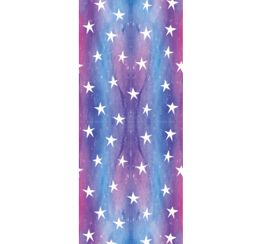 Papel de parede infantil cosmos roxo - TenStickers