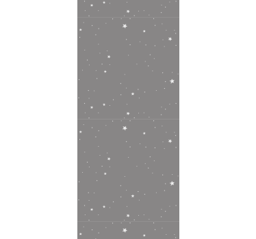papel de parede criança Estrelas brancas sobre um fundo cinza - TenStickers