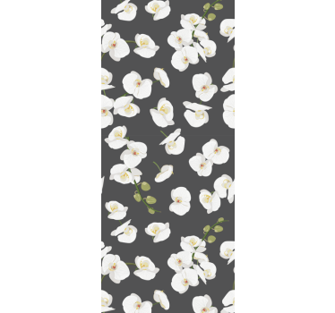 papel de parede florido Orquídeas brancas - TenStickers