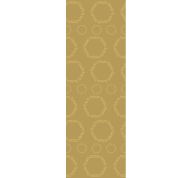Papel parede moderno Padrões de hexágono de ouro - TenStickers