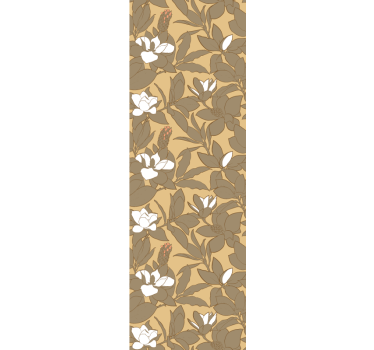 papel de parede quarto de casal decoração floral de magnólia - TenStickers