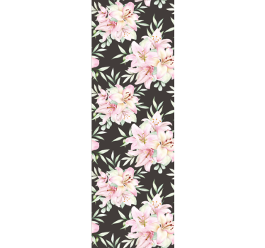 papel de parede quarto de casal arranjo floral exuberante - TenStickers
