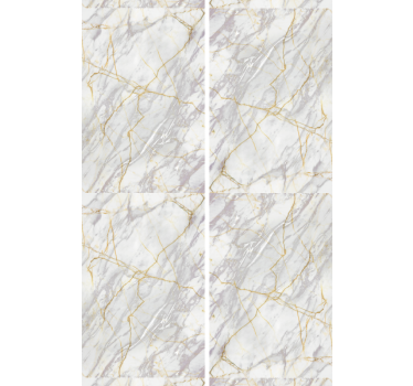 papel parede mármore Ouro cinza realista - TenStickers