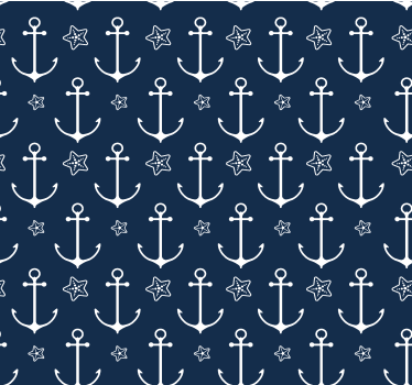 papel de parede Força Armada UK padrão de âncora - TenStickers