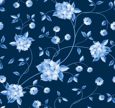 papel de parede Força Armada UK hastes de flores - TenStickers