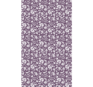 Papel de parede ornamental flores vintage - TenStickers