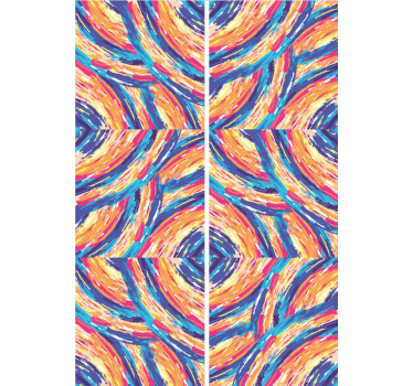 Papel de parede de arte Pinceladas coloridas - TenStickers
