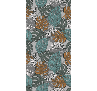 Papel de parede de natureza folhas de monstera - TenStickers