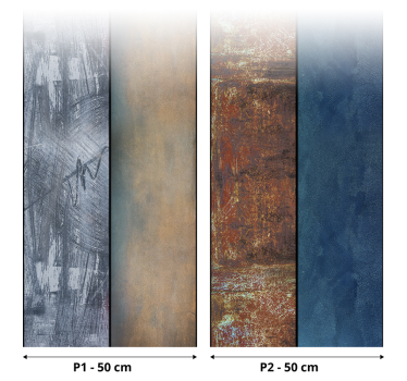 papel parede abstracto Paisagem Invernal - TenStickers