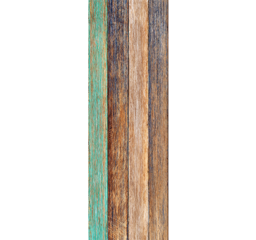 papel de parede imitando madeira Laminado azul e marrom - TenStickers