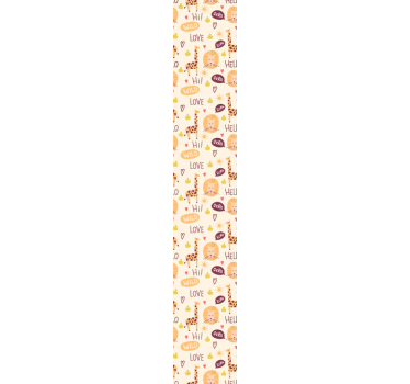 papel de parede criança Papel de parede infantil girafa bebê com - TenStickers