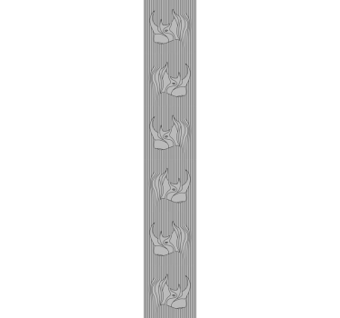 papel parede casamento Resumo com rinocerontes em fundo cinza - TenStickers