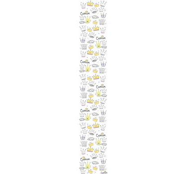 Papel de parede infantil pequenas coroas - TenStickers