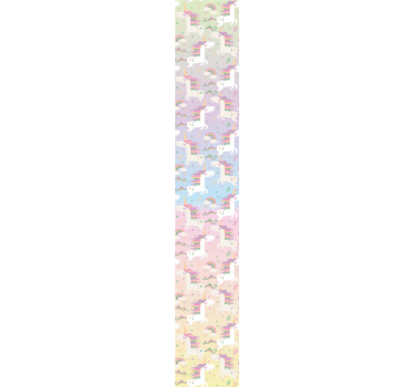 papel de parede criança Unicórnio aquarela - TenStickers