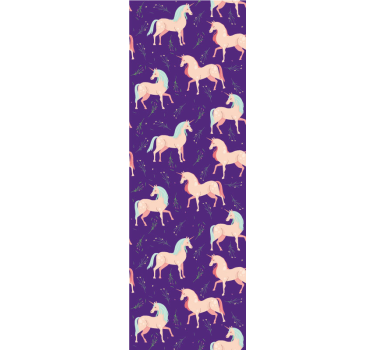 papel de parede criança Papel de parede elegante unicórnio - TenStickers