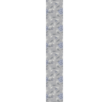 papel parede vintage Estilo vintage cinza com plantas - TenStickers