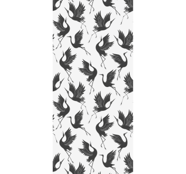 papel de parede animais Guindastes minimalistas - TenStickers