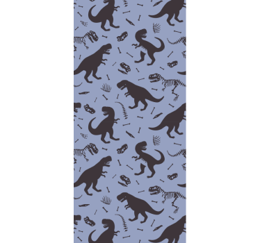 papel de parede criança Dinossauros e crianças - TenStickers