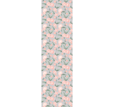 papel de parede flores Flores rosa aquareladas - TenStickers