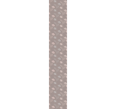 Papel de parede para quarto Folhas rosa e cinza - TenStickers