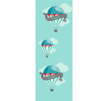 papel de parede quarto Balão de cores suaves - TenStickers