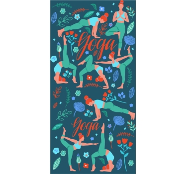 papel de parede juvenil Mulher fazendo ioga - TenStickers