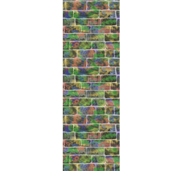 papel parede tijolo Tijolo pintado - TenStickers