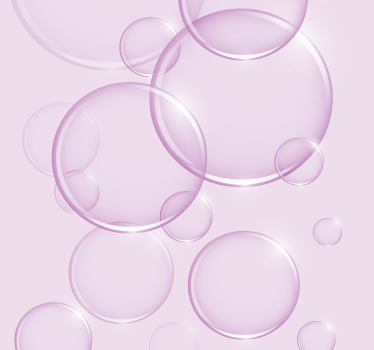 papel de parede formas geométricas Doces bolhas - TenStickers