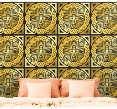 papéis de parede animados Meandro circular - TenStickers