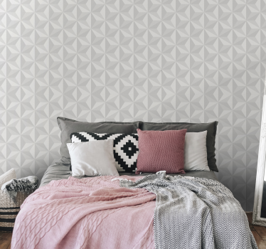 Papel de parede para quarto triângulos 3d - TenStickers