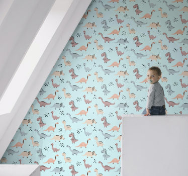 Papel de parede dinossauros playground de dinossauros - TenStickers