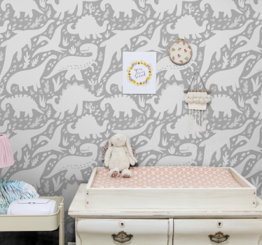 Papel de parede dinossauros zoológico de dinossauros - TenStickers