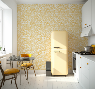 papel de parede floral floreios ornamentados - TenStickers