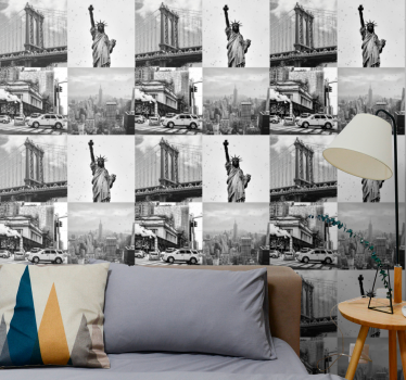 papel de parede Nova York montagem urbana - TenStickers