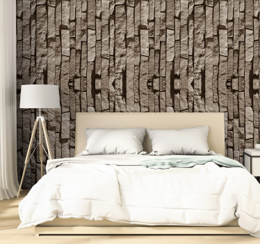 Papel de parede com efeito pedra - TenStickers