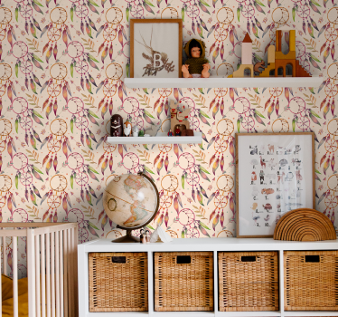 papel de parede criança Estilo hippie de quarto - TenStickers