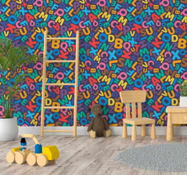 Papel de parede infantil Letras - TenStickers