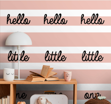 papel de parede criança Olá pequenino - TenStickers