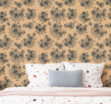 papel de parede floral plantas ornamentadas - TenStickers
