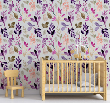 papel de parede floral viveiro botânico - TenStickers