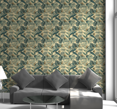 Papel de parede de natureza Folhas tropicais - TenStickers