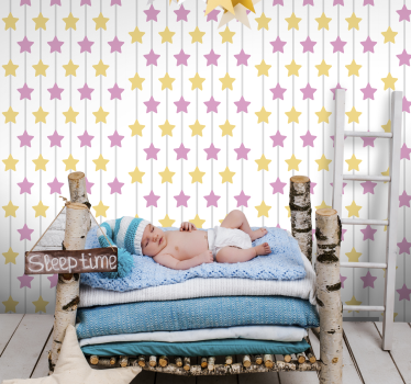 papel parede estrelas Doçura fenomenal - TenStickers