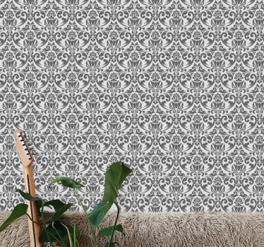 Papel de parede floral com toque floral elegante - TenStickers