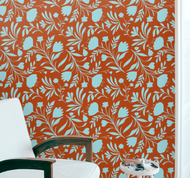 papel de parede floral elegância floral vintage - TenStickers