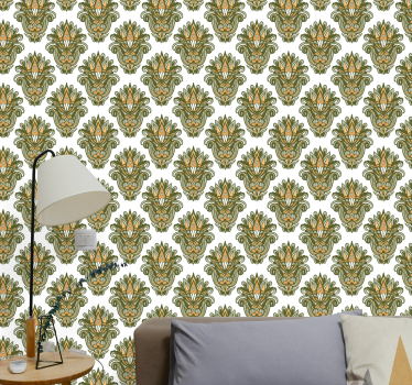 Papel de parede floral estrutura floral elegante - TenStickers