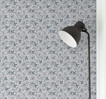 papel de parede floral flor delicada de videira - TenStickers