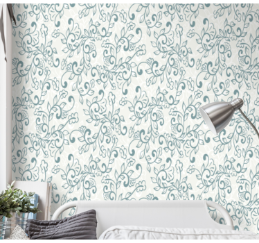 papel de parede floral florais elegantes - TenStickers